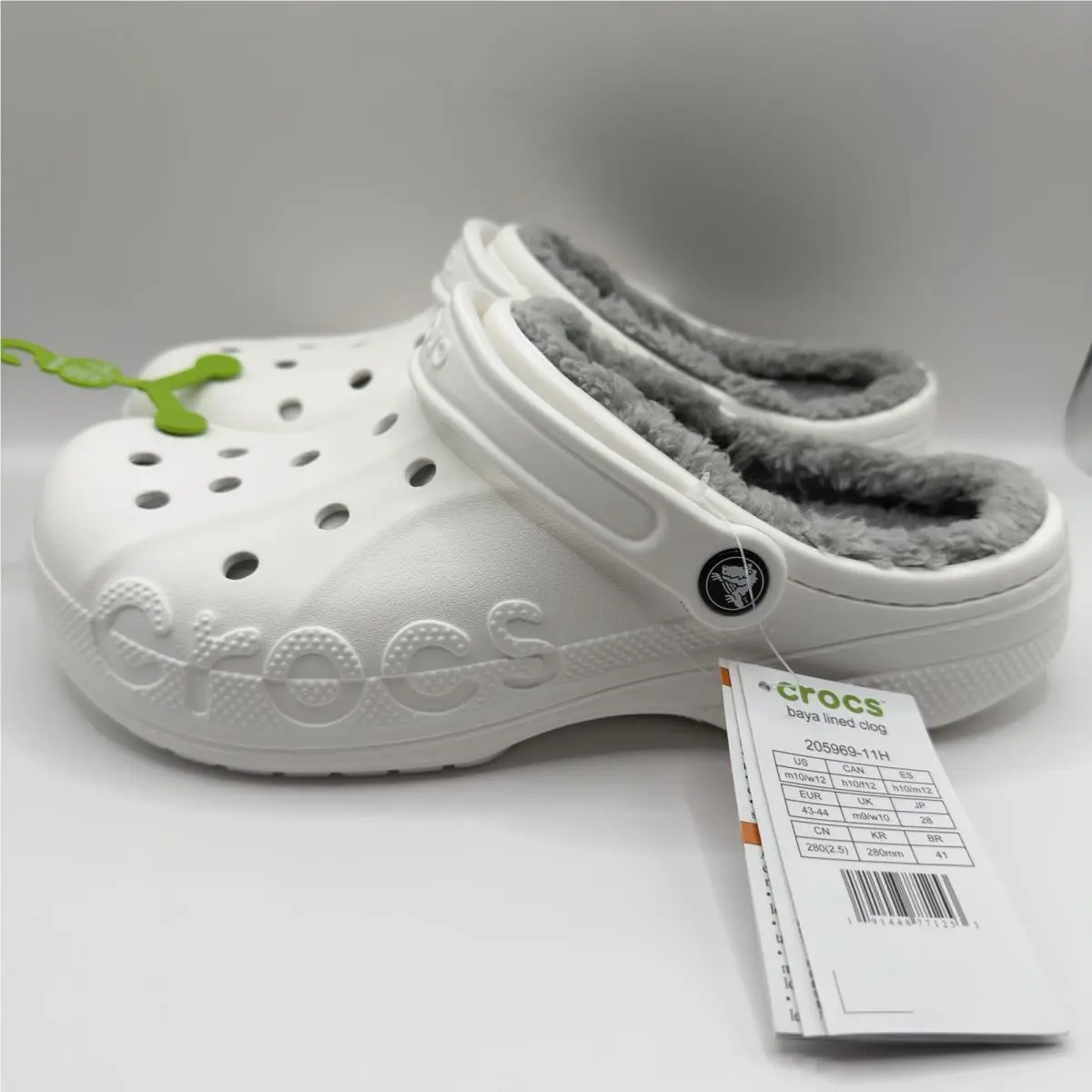 Crocs shoes - Crocs Baya Lined Clog - Baya Lined Clog - White (UPC: 0191448771253) 1