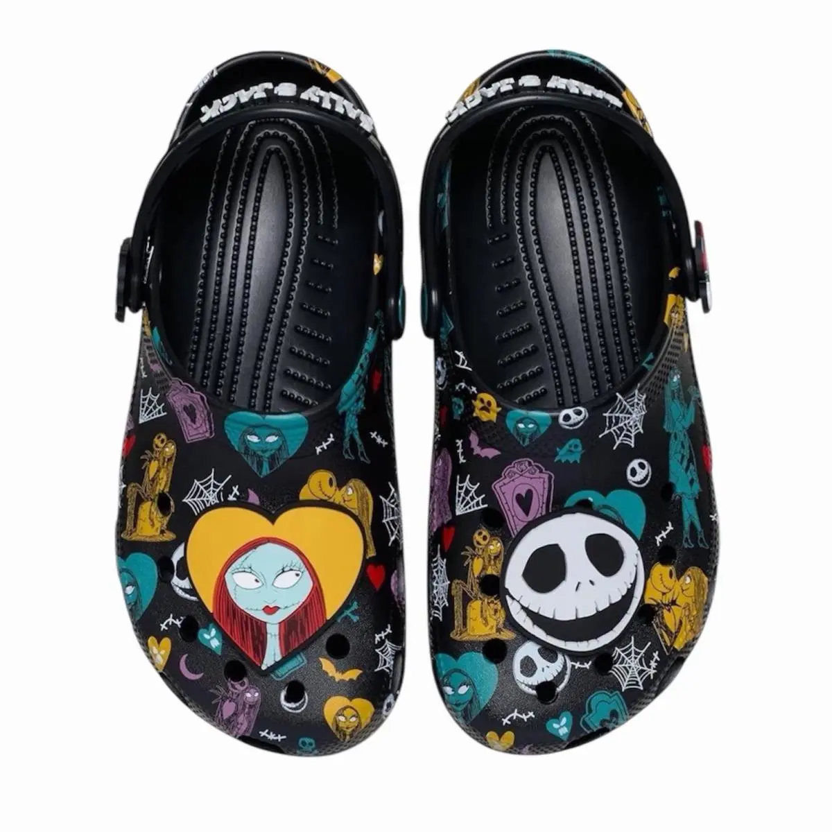 Crocs Sally Jack Nightmare Before Christmas Classic Clogs Womens 7 Mens 5 - Black