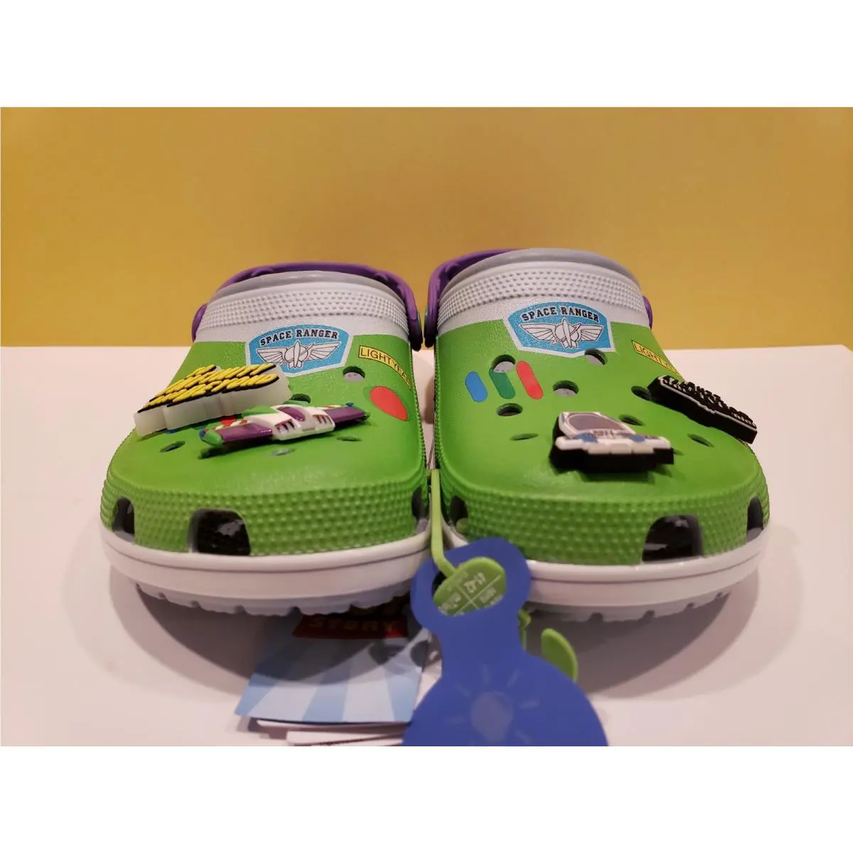 Crocs Limited Edition Toy Story Buzz Lightyear Clogs Men`s 9/ Woman`s 11
