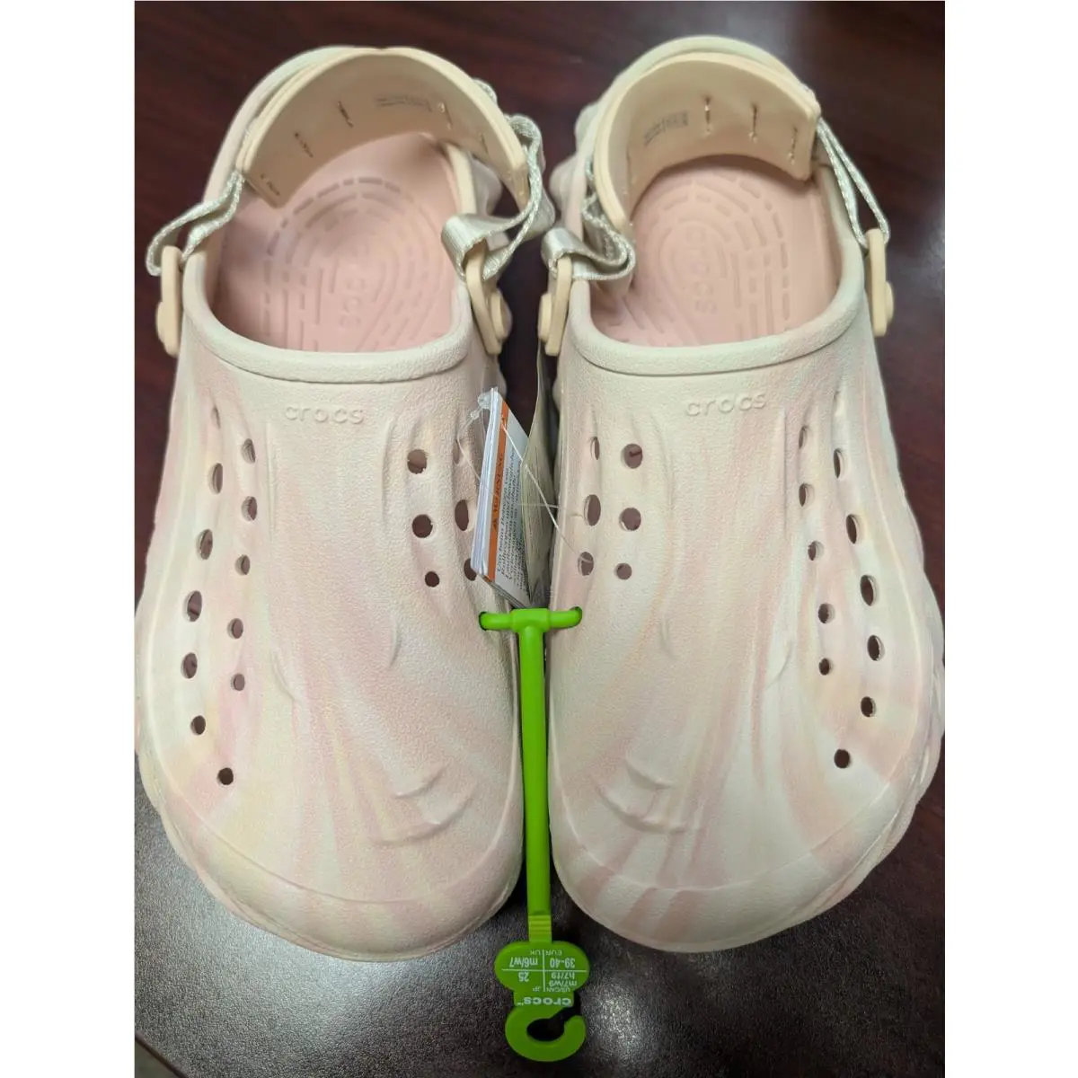 Crocs Echo Marbled Clog - Pink/white Unisex M 6 / W 8 Size