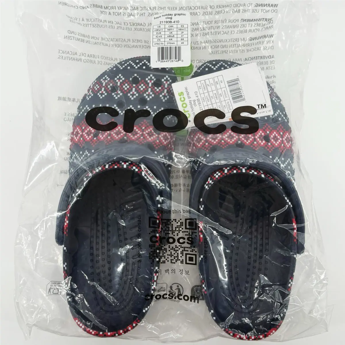 Crocs shoes - Crocs Baya Holiday Graphic Clog - Blue 2