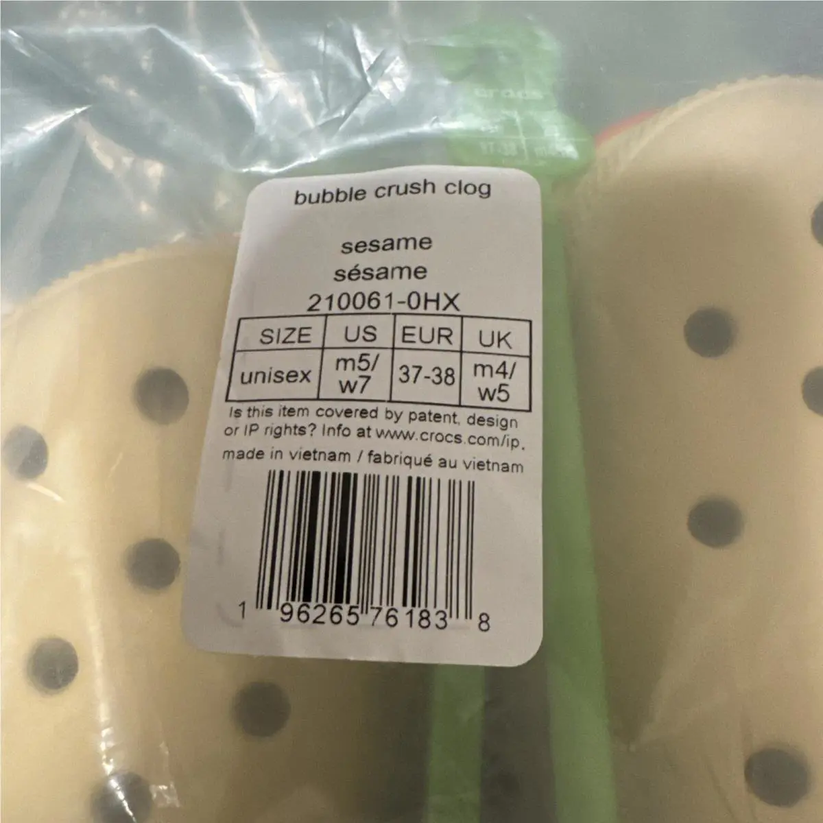 Crocs shoes - CROCS Bubble Crush Clog - Bubble Crush Clog - Sesame 0