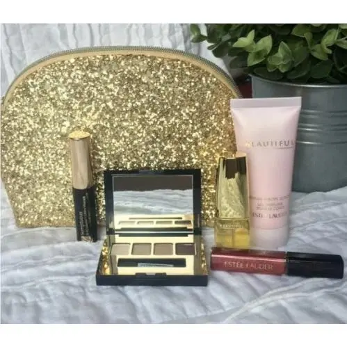 Beautiful By Estee Lauder 6 Pcs Gift Set Perfume Edp Spray Body Lotion Lip Gloss