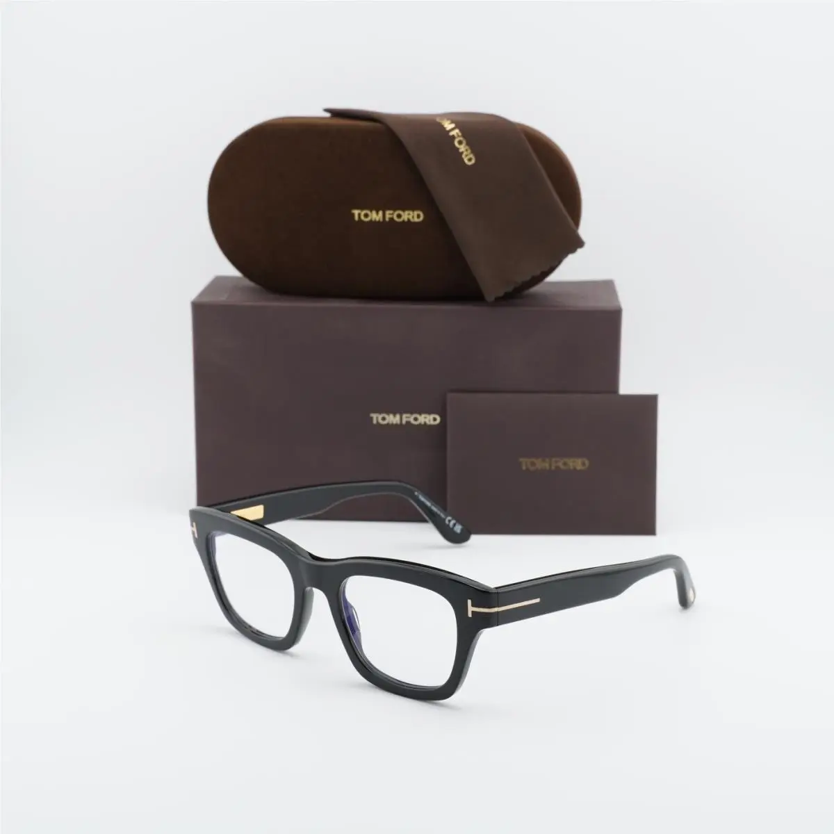 Tom Ford FT6036-B 001 Shiny Black 52mm Eyeglasses