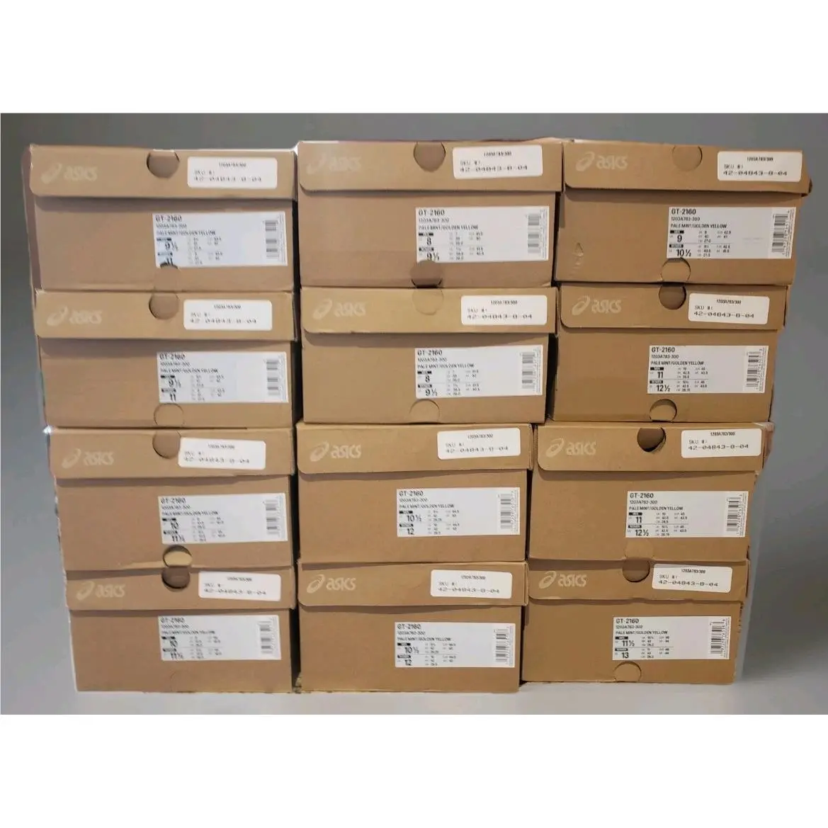 Asics shoes - ASICS® GT-2160 - 1203A783-300 - Silver/Golden Yellow/Pale Mint - Outspoken Ombres 28