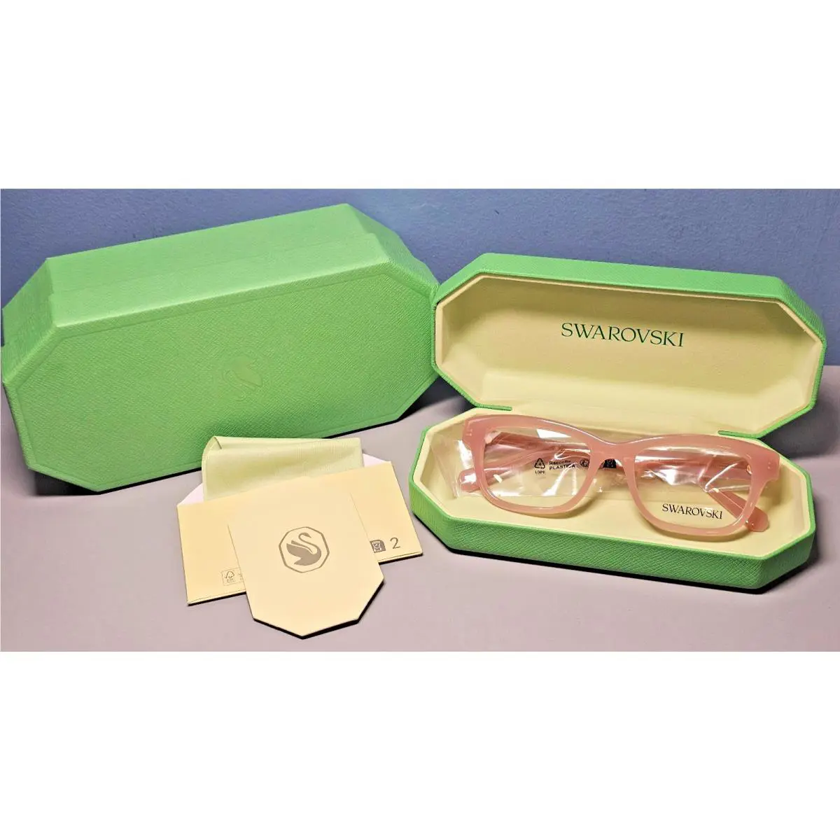Swarovski Eyeglasses SK 2022 1031 Glasses Opal Rose 51-18-140 W/demo Lenses