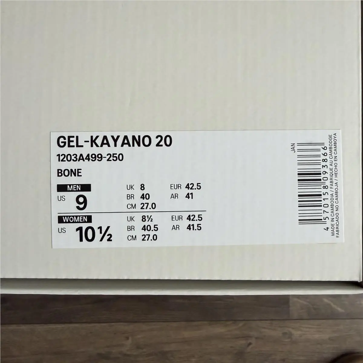 Asics shoes - ASICS Gel Kayano 20 - Gel Kayano - 1203A499-020 - Black And White (UPC: 4570158093866) 7