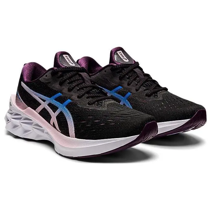 Asics Women`s Novablast 2 Running Shoes Black/lake Drive