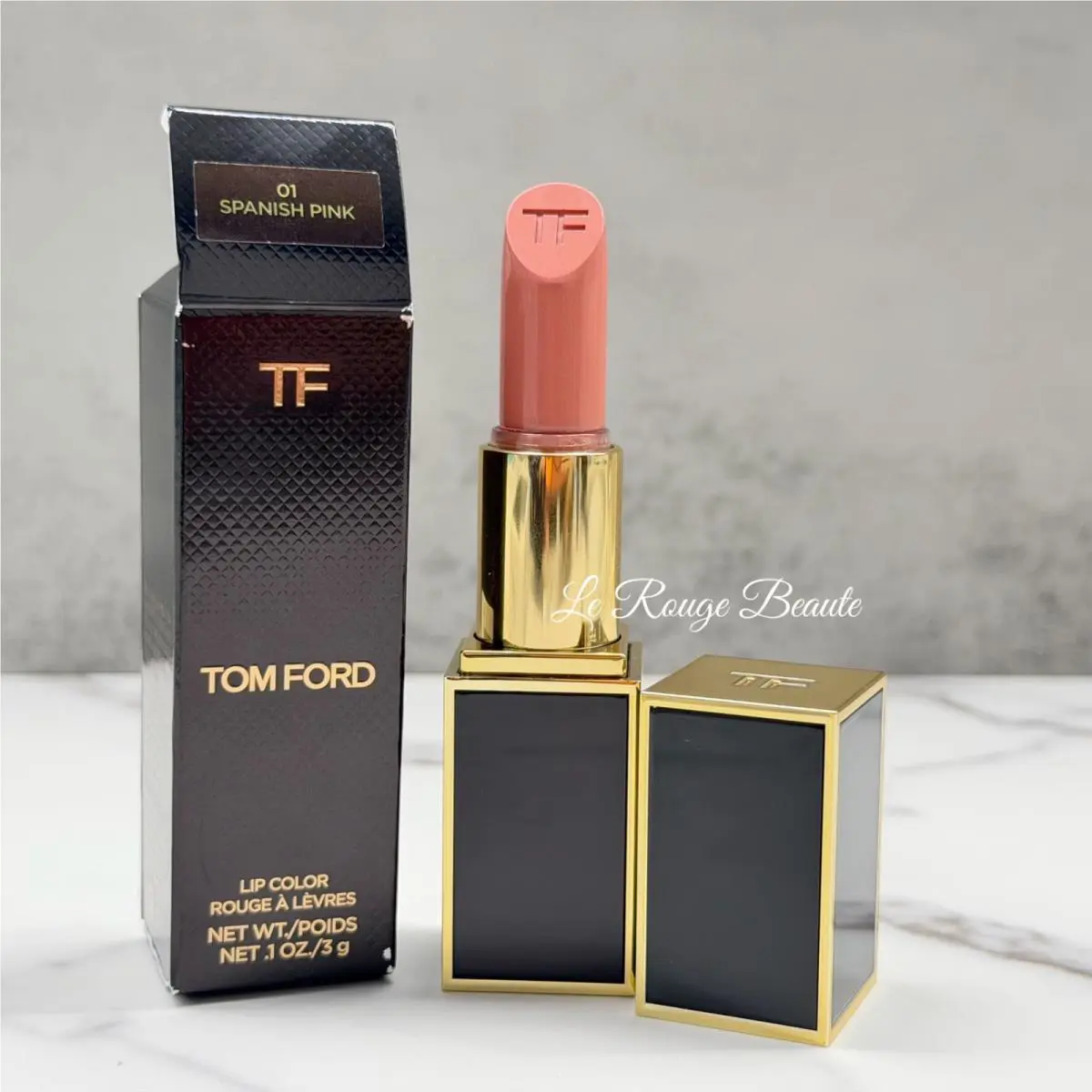 Tom Ford Lip Color Lip Stick - 01 Spanish Pink Full Size 0.10oz 3g