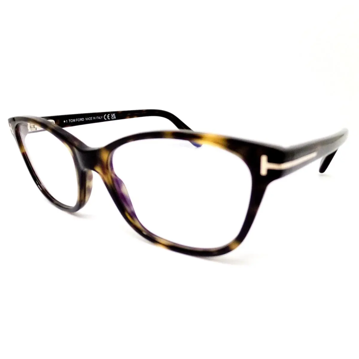 Tom Ford TF 5835 052 54mm Havana Blue Block Frames