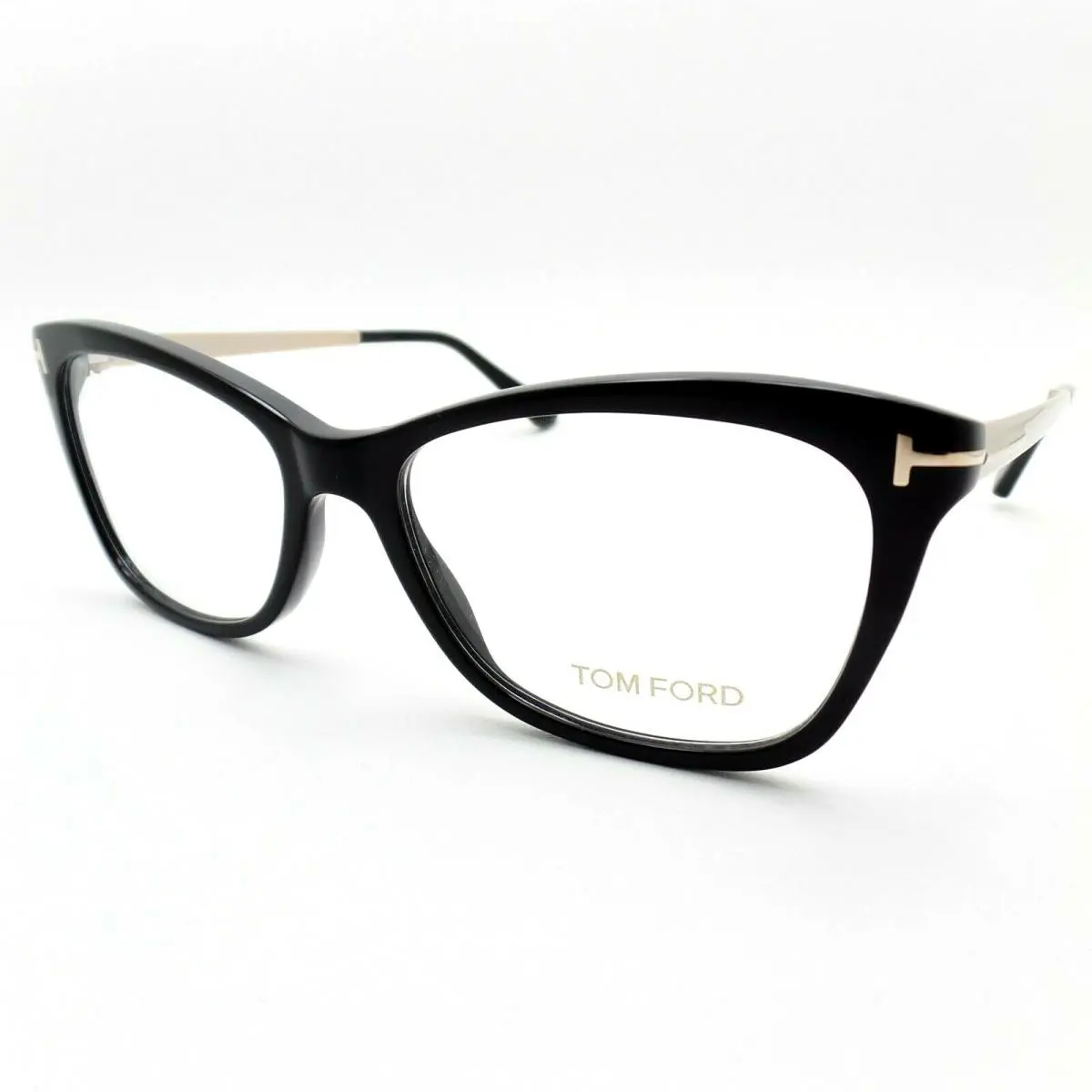 Tom Ford TF 5353 001 52mm Black Sanded Rose Gold Eyeglasses Frames
