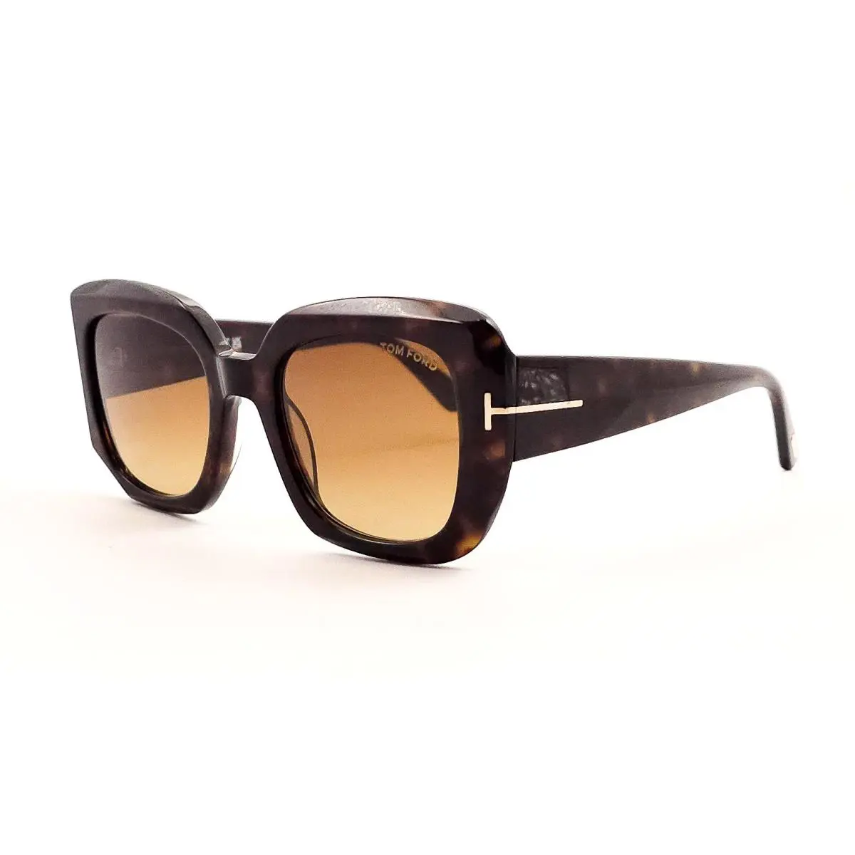TF 1220 Carla-02 Sunglasses 52F Havana/brown Gradient 52 by Tom Ford