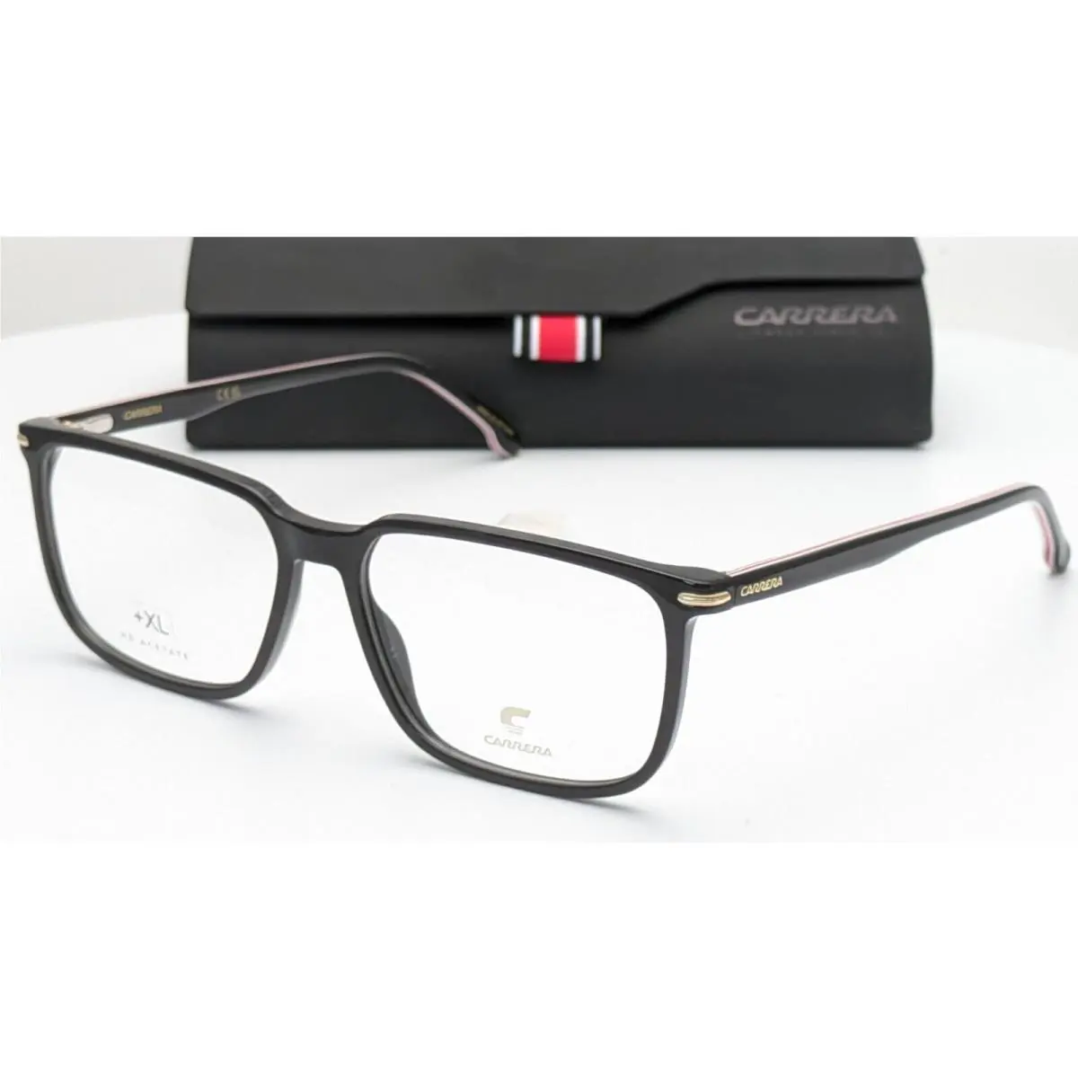 Carrera 326 807 Black Rectangle Mens Eyeglasses 55mm