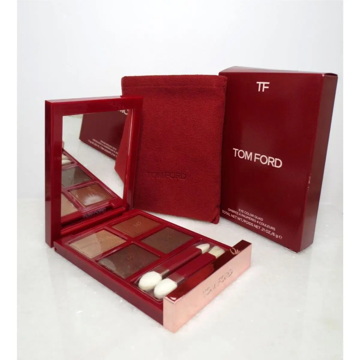 Tom Ford Eye Color Quad 03 Body Heat 0.21 OZ Limited Edition W/ Pouch Boxed