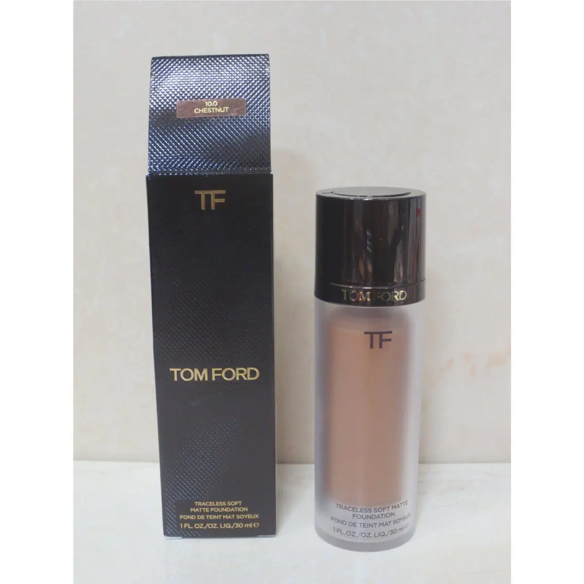 Tom Ford Traceless Soft Matte Foundation - 10.0 Chestnut - 1 OZ Boxed