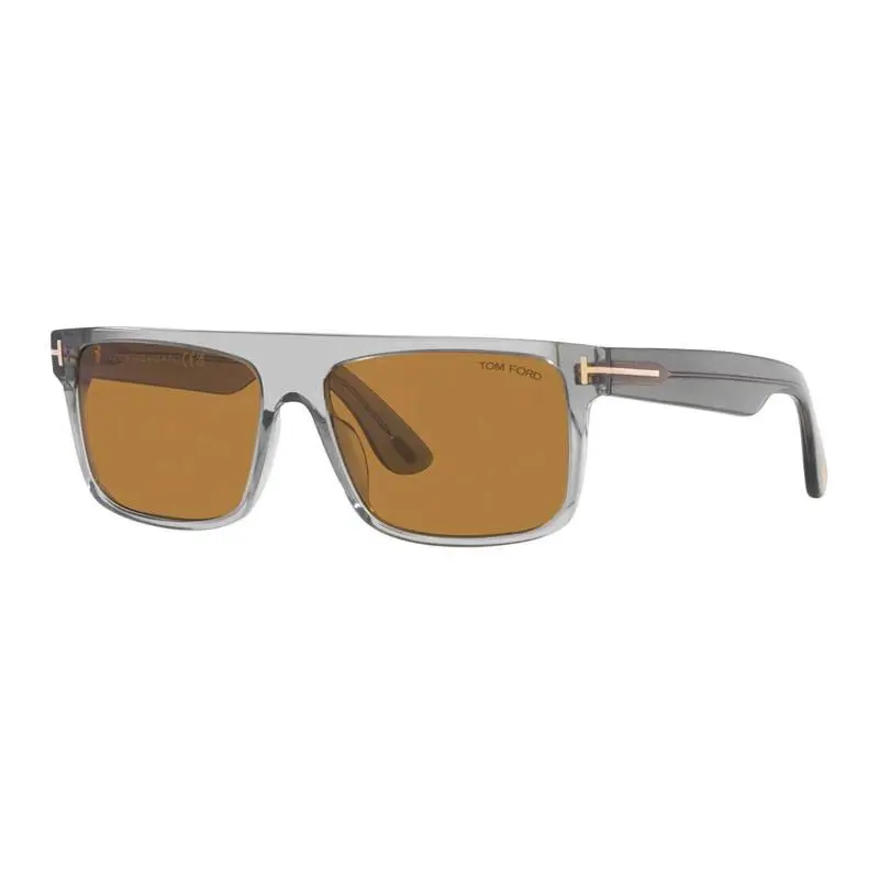 Tom Ford Philippe Shiny Dark Havana Sunglasses FT0999 52 58-16-145 - Frame: Shiny Dark Havana, Lens: Gray
