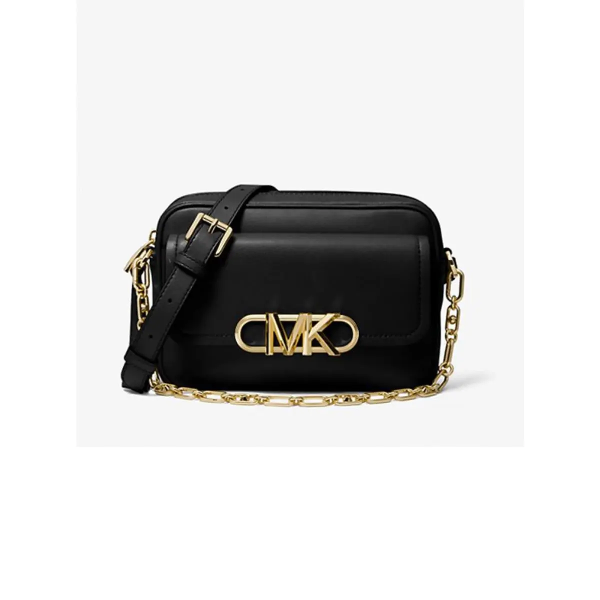 Michael Kors Parker Medium Chain Swag Camera Crossbody Black One Size 32F2G7PC8L