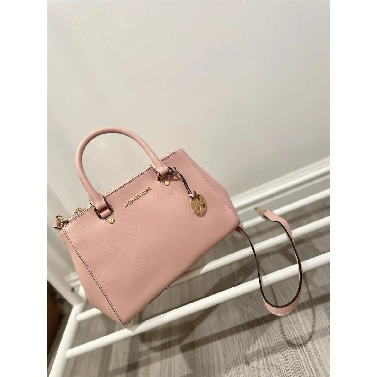 Michael Kors Sutton Pastel Pink Small Satchel Bag