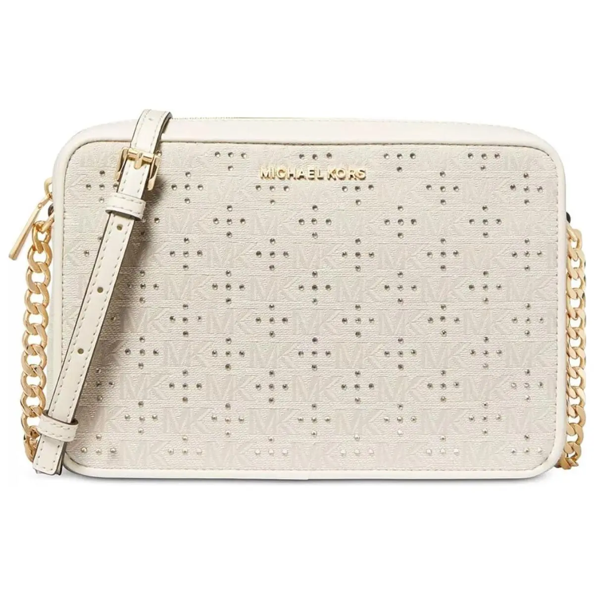 Michael Kors Jet Set Large EW Crossbody Purse in Natural 32H3GJ6C3J-270