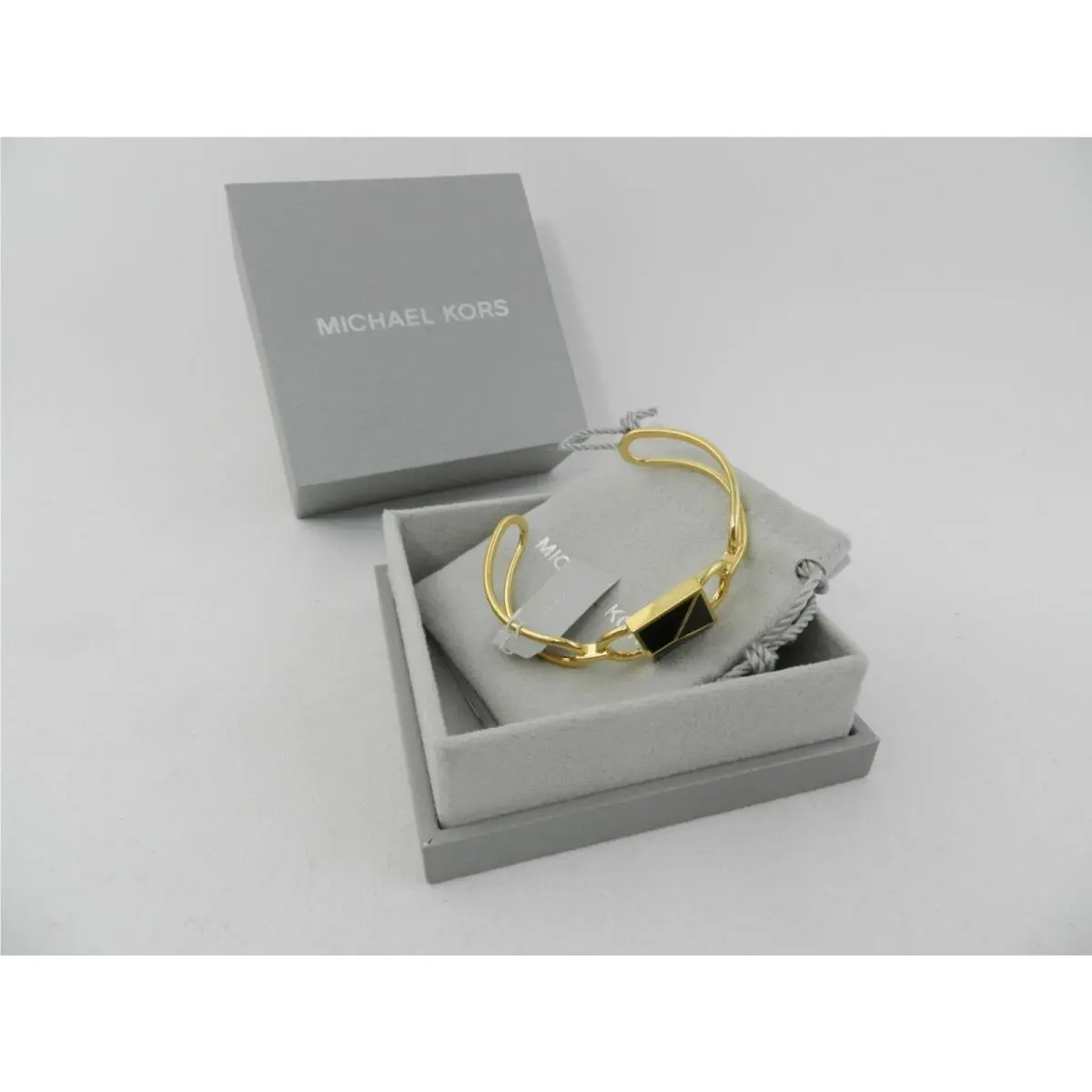Michael Kors Women`s Metallic 14k Gold Over Sterling Silver Mercer Lock Cuff