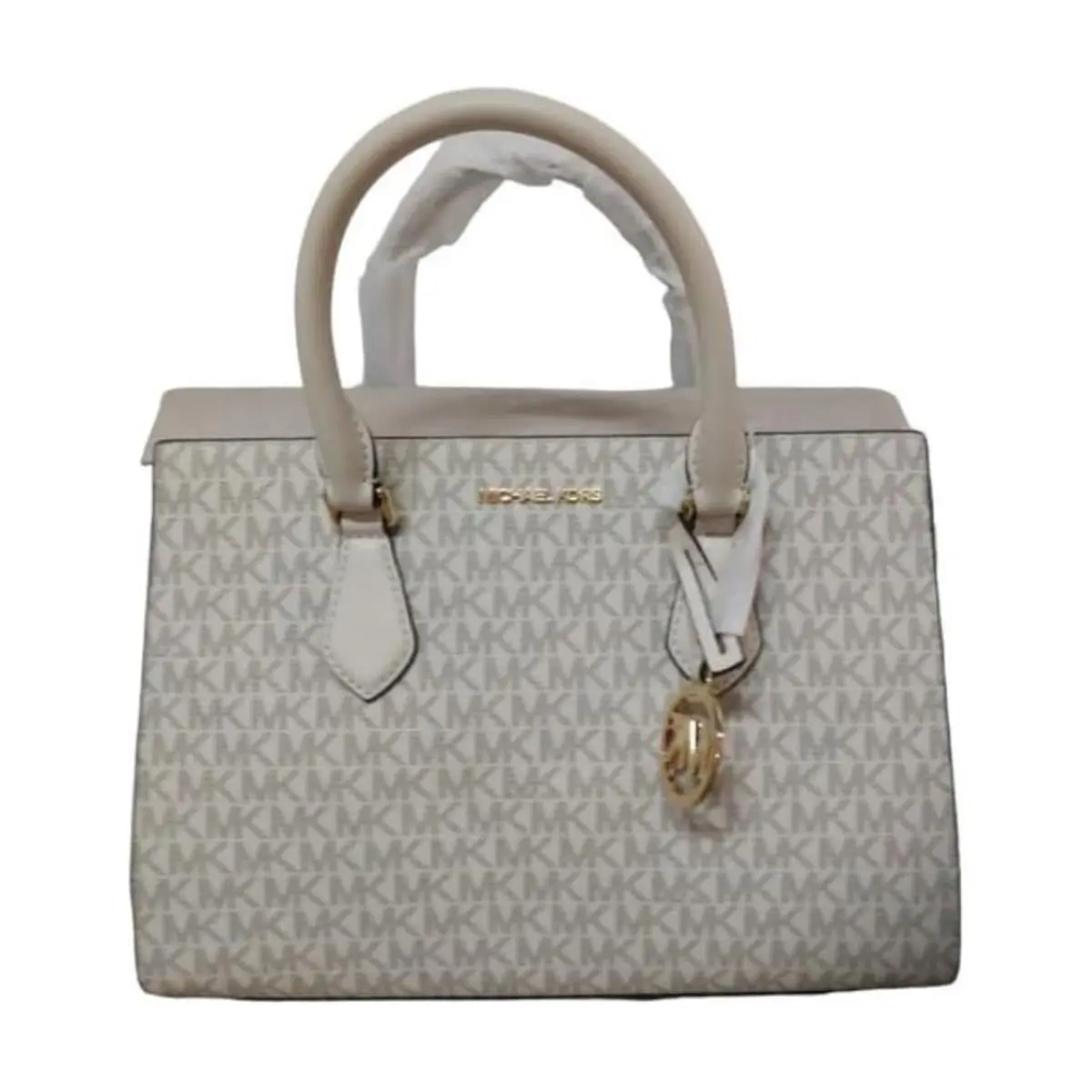 Michael Kors Sheila Medium Logo Satchel 35S3G6HS2B-Lcream