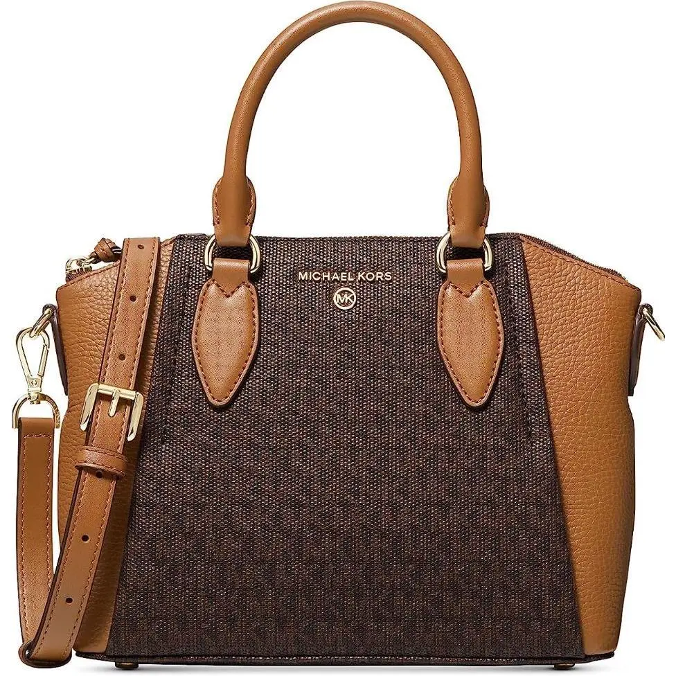 Michael Kors Sienna Medium Logo and Leather Messenger Bag30F1G4SM2B-252