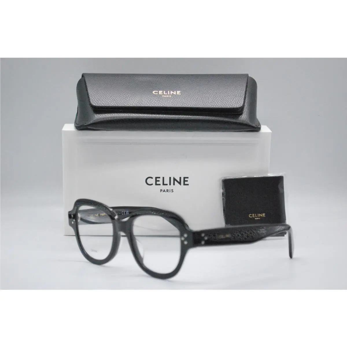 Celine CL50141U 001 Shiny Black Eyeglasses Frames 50-19