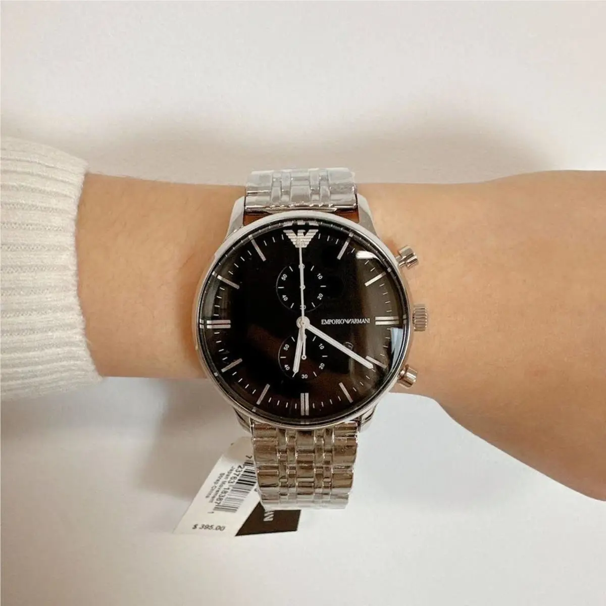 Emporio Armani AR0389 Men`s Chronograph Stainless Steel Watch
