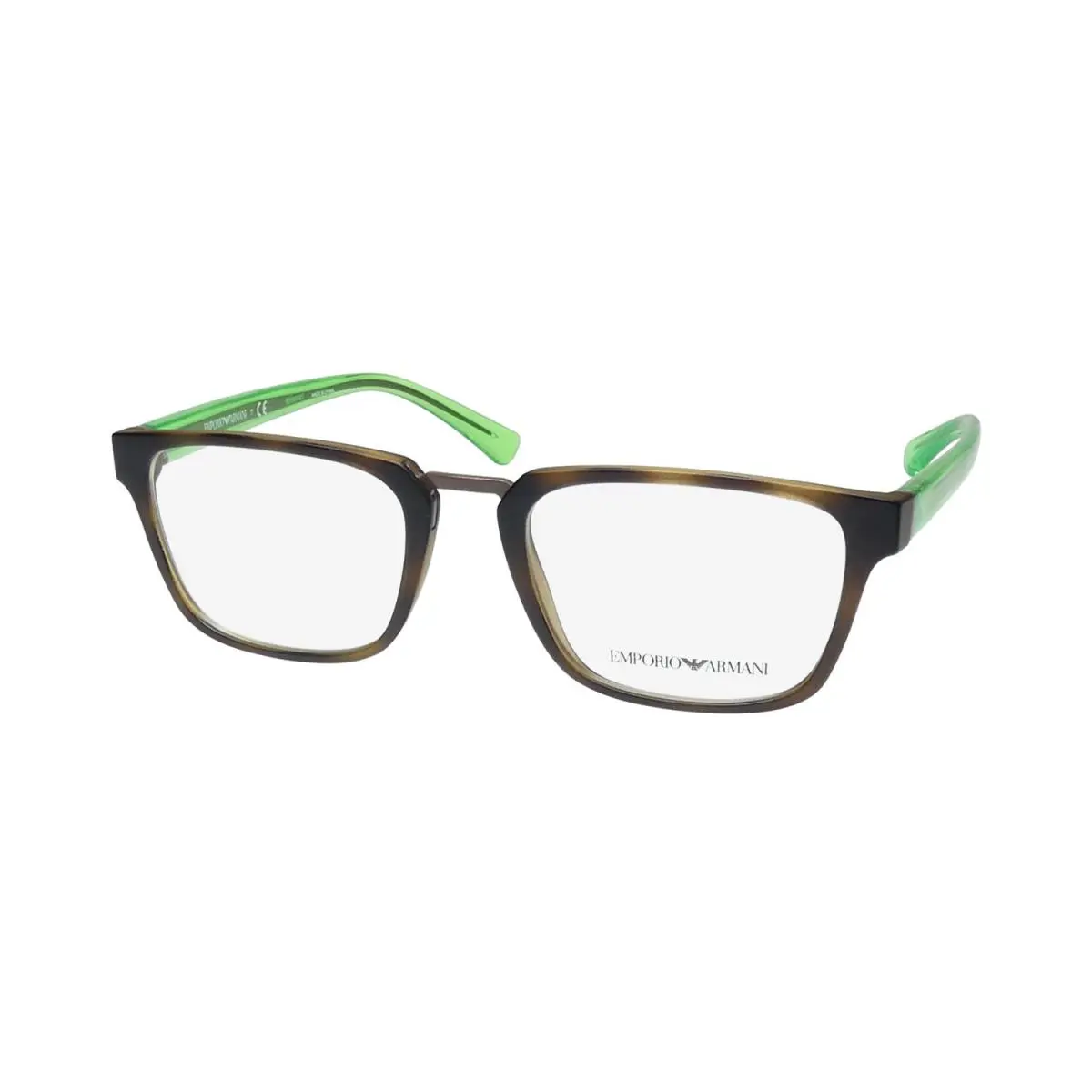 Emporio Armani 3108 Eyeglasses Square Brown 5089 51-19-140 Full-rim Mens