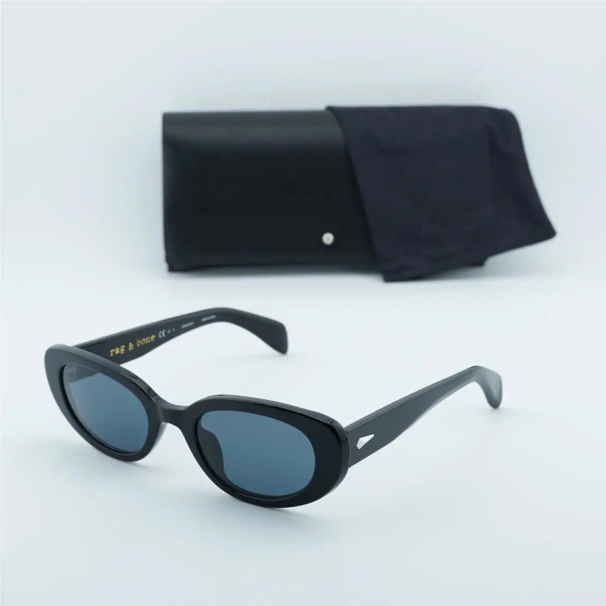 Rag Bone RNB1061/S 0807 IR Shiny Black/grey 52-22-140 Sunglasses
