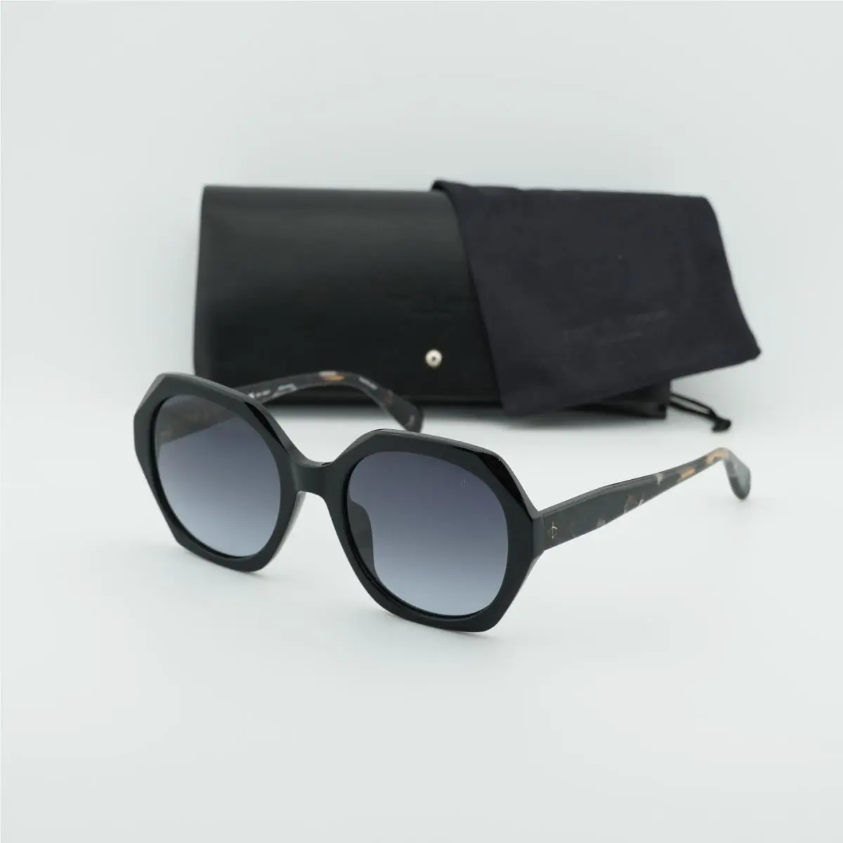 Rag Bone RNB1078/S 0807 9O Shiny Black/grey Gradient 55-21-140 Sunglasses