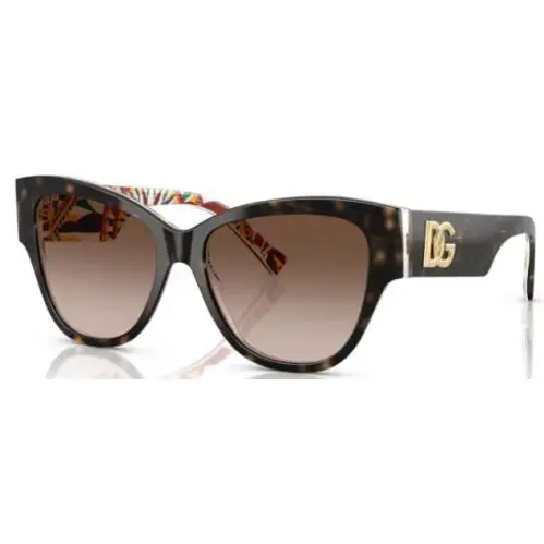 Dolce Gabbana DG4449 502/73 Sunglasses Women`s Havana/dark Brown 54mm