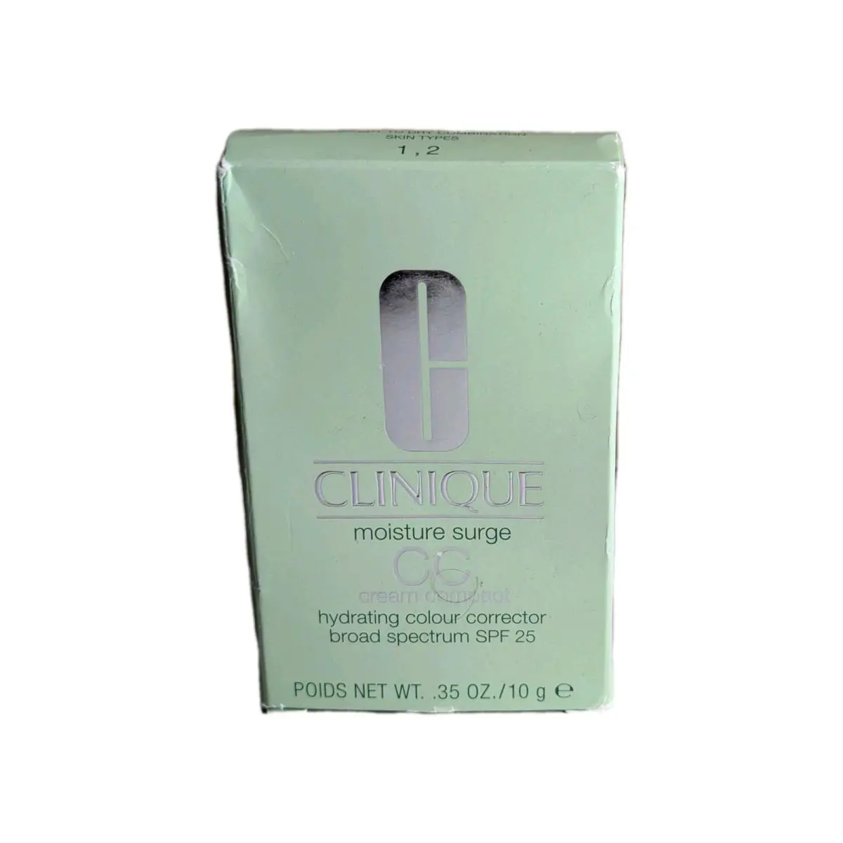 Clinique Moisture Surge CC Cream Compact Spf 25 Deep 1 2 Full Size 0.35 Oz