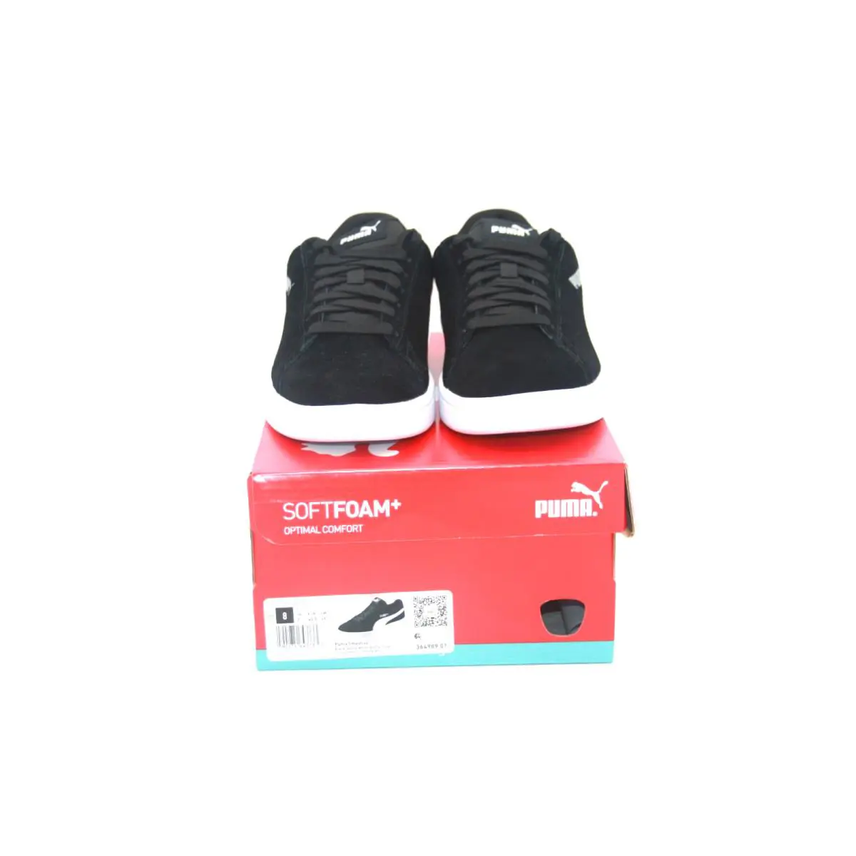 Puma shoes - PUMA Smash - Smash - 364989-01 - BLACK/WHITE/SILVER 7