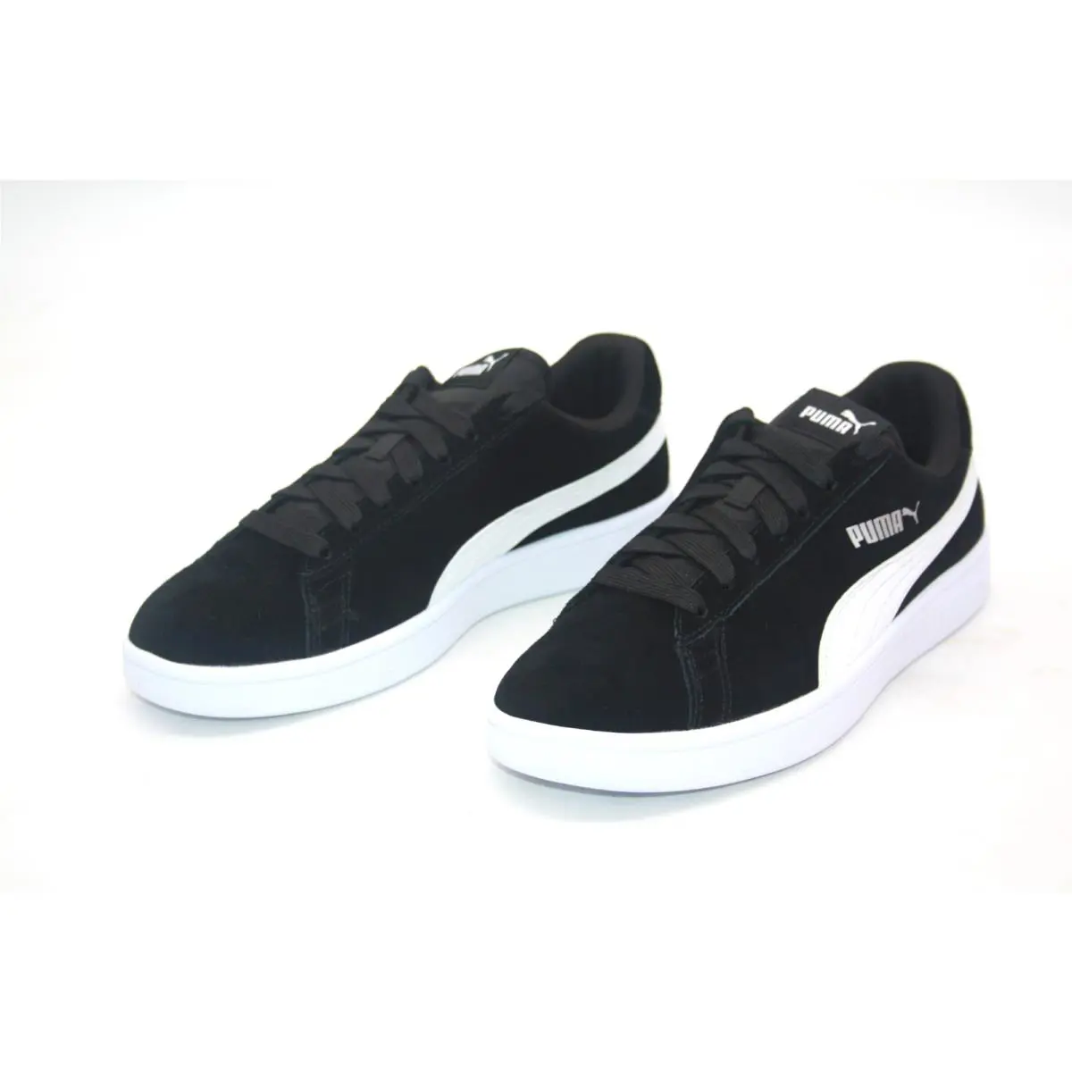 Puma shoes - PUMA Smash - Smash - 364989-01 - BLACK/WHITE/SILVER 10