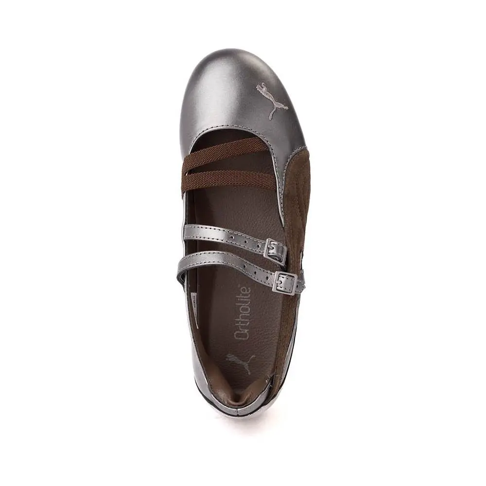 Womens Puma Speedcat Ballet Lux Sneaker Pewter Brown Size 6-10 - Multi