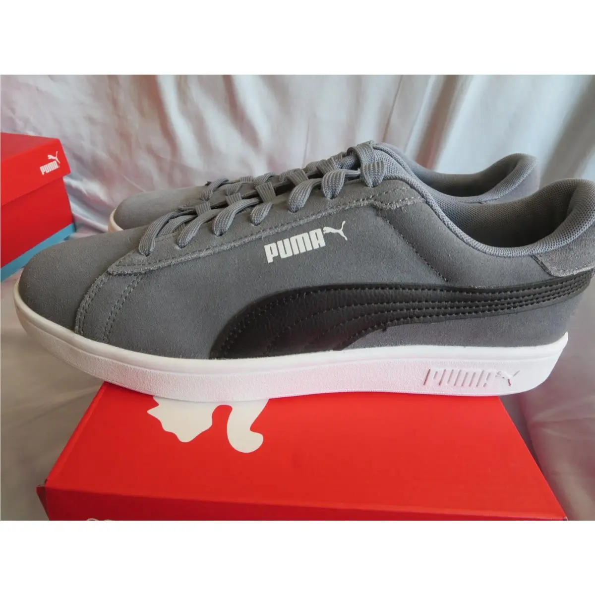 Puma shoes - PUMA Smash - Smash - 390984-08 - Gray (UPC: 195552599642) 0