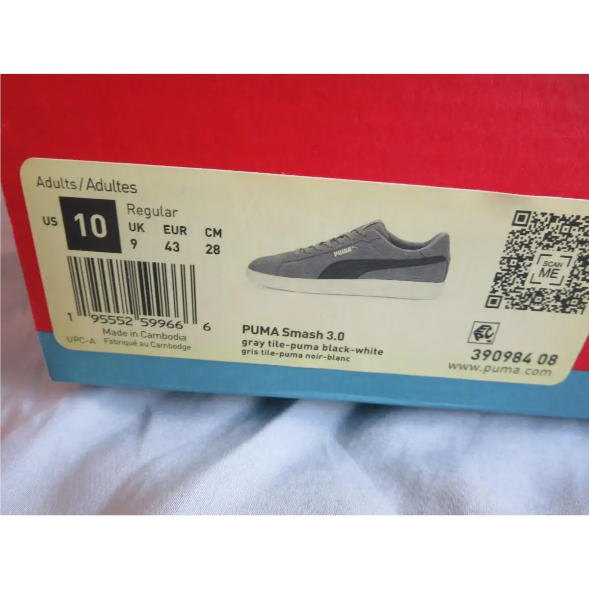 Puma shoes - PUMA Smash - Smash - 390984-08 - Gray (UPC: 195552599642) 6