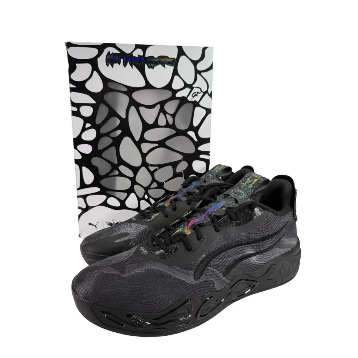 Puma X Lamelo Ball Mb.04 Lo Team Basketball Mens Black Sneakers Athletic Shoes