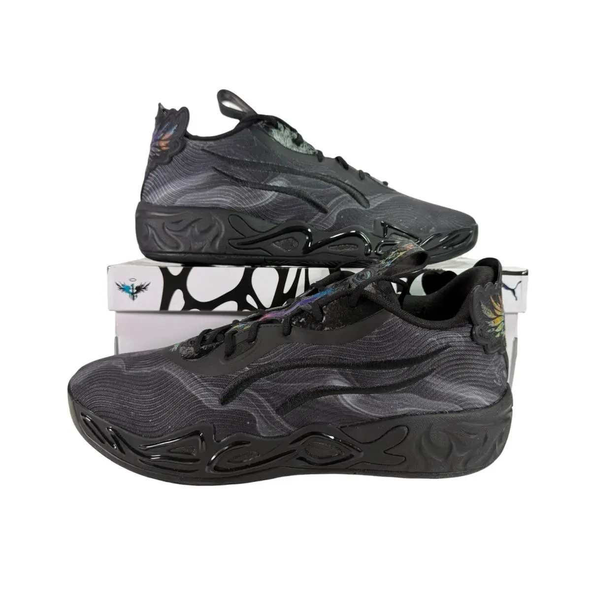 Puma shoes - PUMA  X Lamelo Ball Mb.04 Lo Team Basketball - 312174-01 - Black (UPC: 198551608315) 4