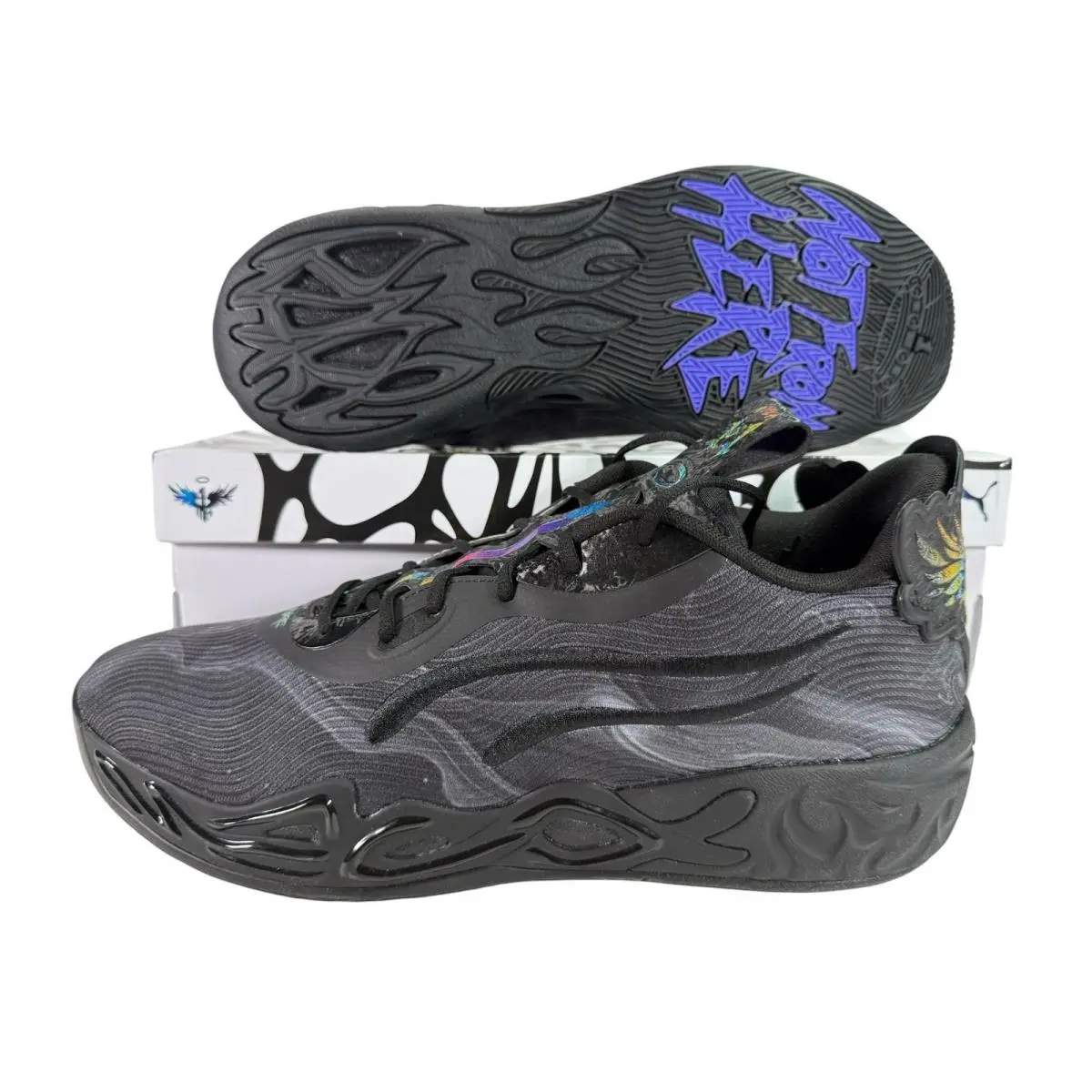 Puma shoes - PUMA  X Lamelo Ball Mb.04 Lo Team Basketball - 312174-01 - Black (UPC: 198551608315) 5