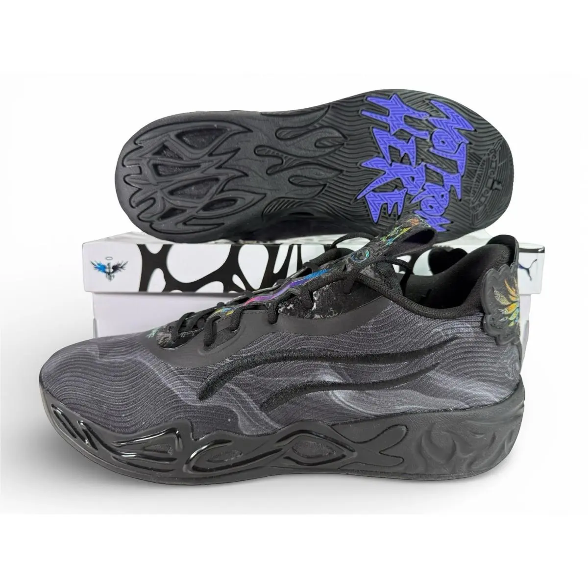 Puma shoes - PUMA  X Lamelo Ball Mb.04 Lo Team Basketball - 312174-01 - Black (UPC: 198551608315) 0