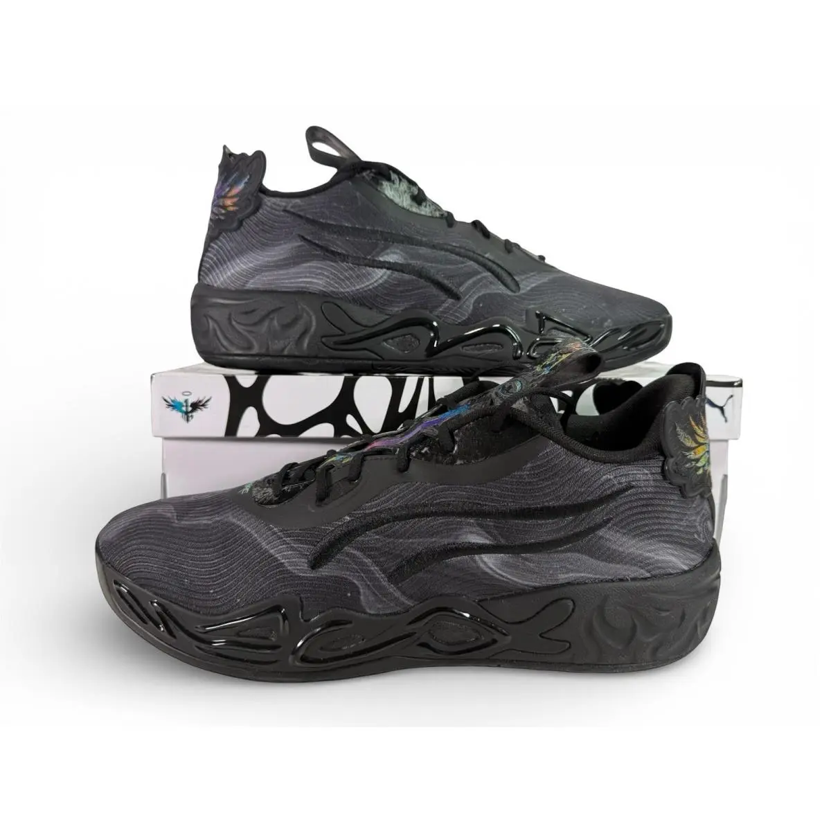 Puma shoes - PUMA  X Lamelo Ball Mb.04 Lo Team Basketball - 312174-01 - Black (UPC: 198551608315) 1