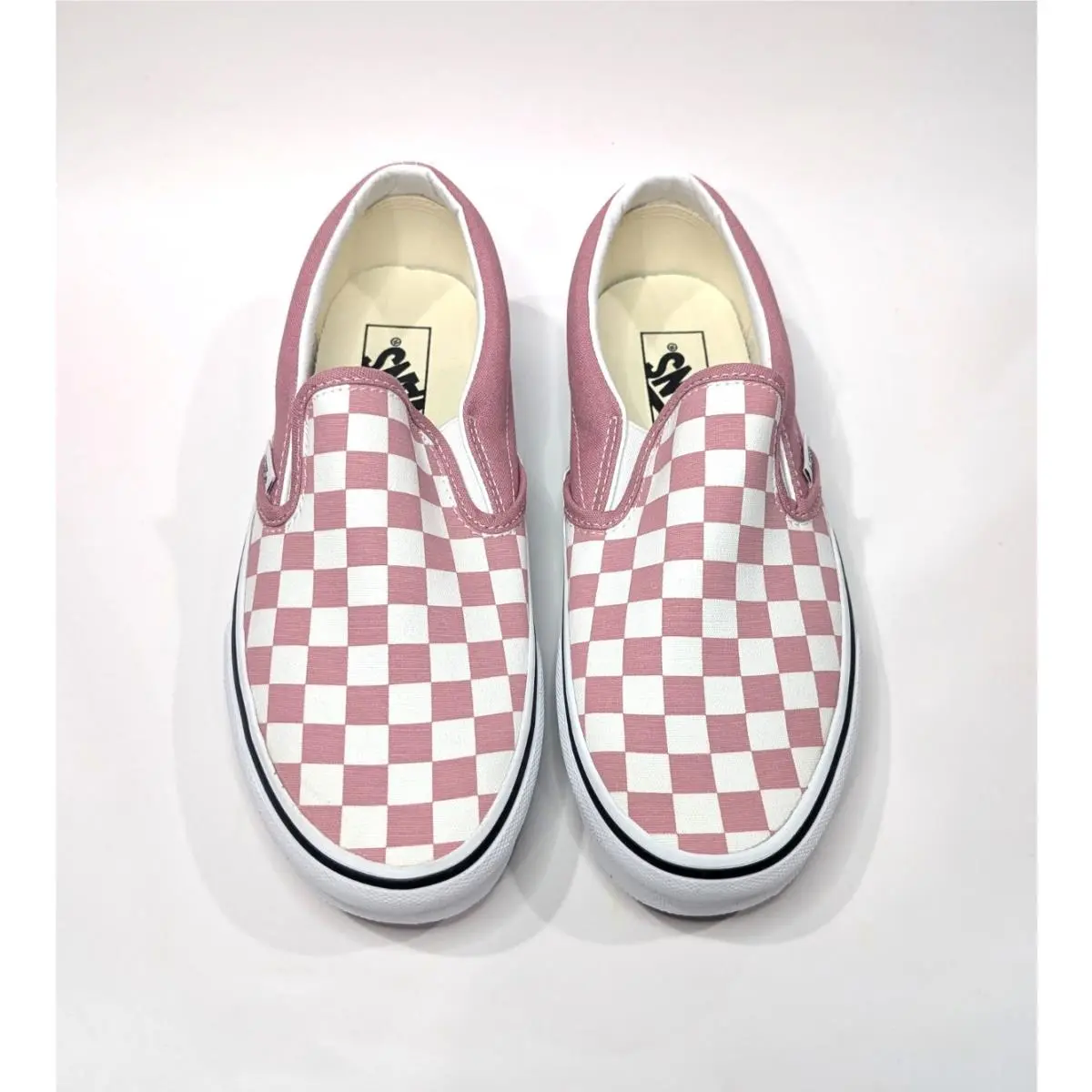 Vans shoes - VANS Classic Slip-On - Classic - VN0A2Z41C3S - Mauve/White 10