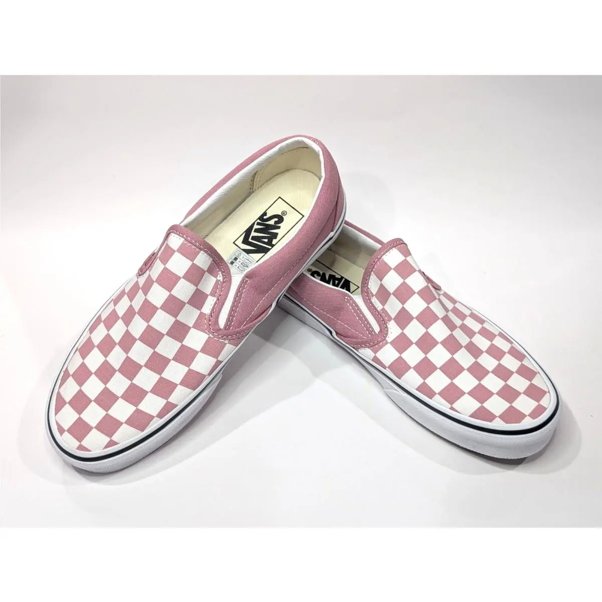 Vans shoes - VANS Classic Slip-On - Classic - VN0A2Z41C3S - Mauve/White 8