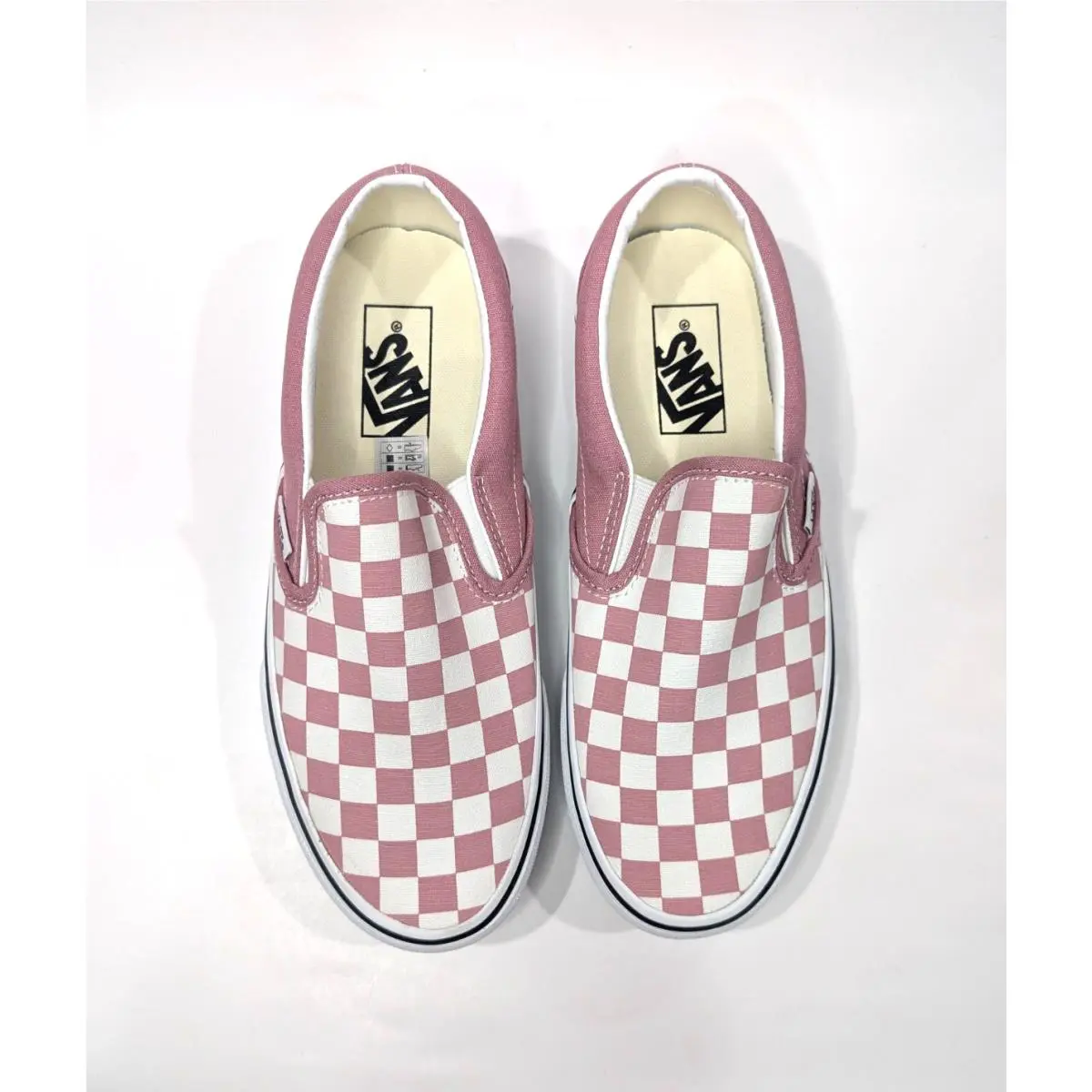 Vans shoes - VANS Classic Slip-On - Classic - VN0A2Z41C3S - Mauve/White 9