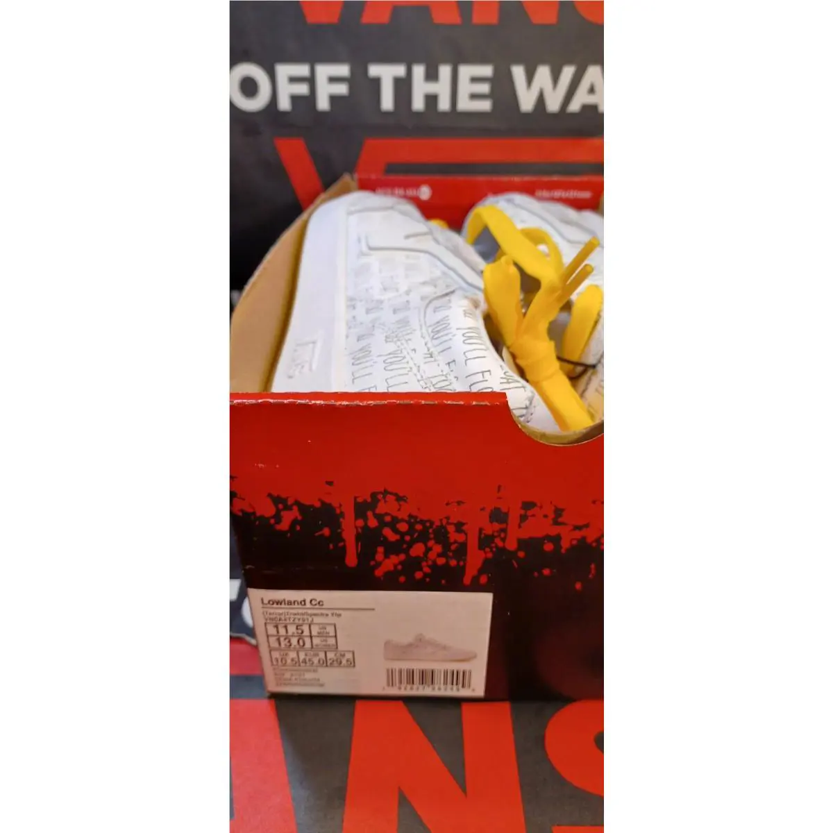 Vans shoes - Lowland CC It/Pennywise - Lowland - VN0A4TZY91J - White Yellow Black 3