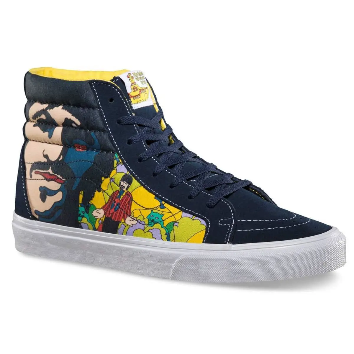 Vans Sk8 Hi The Beatles Yellow Submarine Faces Shoe - Blue