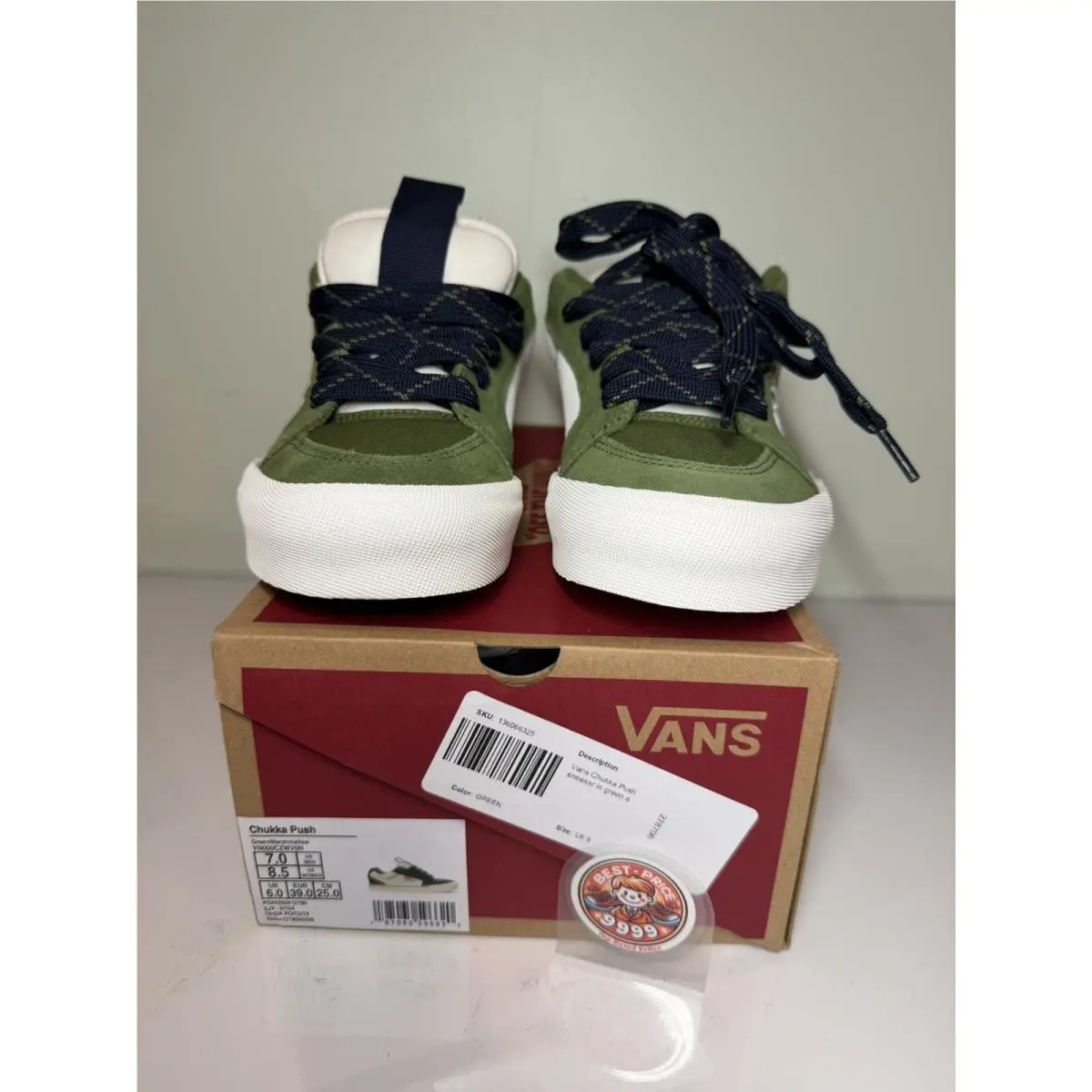 Vans shoes - VN000CZWVON - VN000CZWVON - Green/ White 7