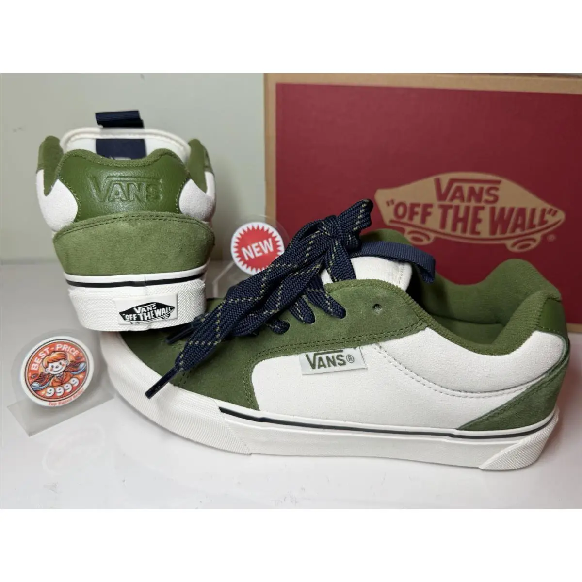 Vans shoes - VN000CZWVON - VN000CZWVON - Green/ White 11